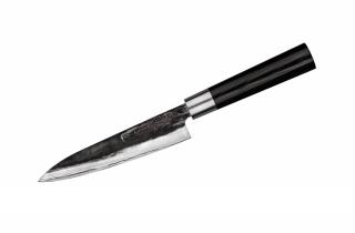 Cutit universal Samura-Super5, otel damasc, 16.2 cm, argintiu negru