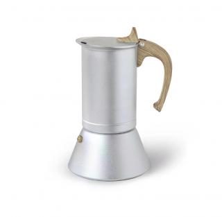 Espressor Fissman, aluminiu, 15.5x12x20 cm, 300 ml, 6 portii, argintiu maro