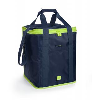 Geanta termoizolanta Ibili Hella, poliester, 31x27x39 cm, 30 l, albastru verde