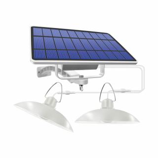 Lampa solara led TFO, dubla, 520 lm, 6W, 4500K, 5500mAh, alb