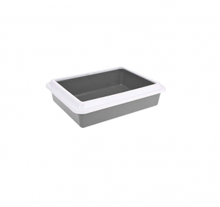 Litiera pentru pisici Excellent Houseware, polipropilena, 43x33x11 cm, antracit