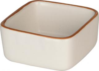 Mini bol servire Excellent Houseware, ceramica, 7x7x4 cm, alb