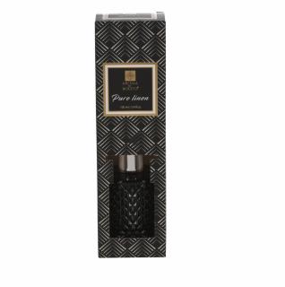 Odorizant camera Aroma Di Rogito, sticla ratan, 100 ml, pure linen, negru