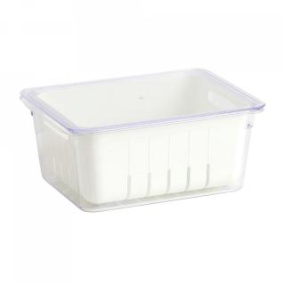 Organizator frigider Zeller, plastic, 22.5x17.5x10 cm, alb