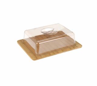 Platou branzeturi Excellent Houseware, lemn, 26x20x8 cm, maro