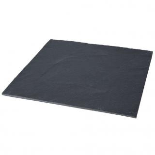 Platou servire Excellent Houseware, ardezie, 30x30 cm, negru