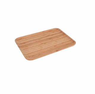 Platou servire Excellent Houseware, bambus, 33x23x1.8 cm, maro