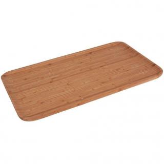 Platou servire Excellent Houseware, bambus, 43x25x1.5 cm, maro