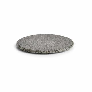 Platou servire Zeller, granit, 25x1 cm, gri