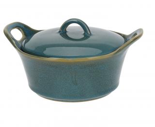 Ramekin Excellent Houseware, ceramica, 17x14x7 cm, 350 ml, albastru petrol