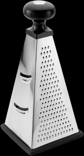 Razatoare piramidala Judge, otel inoxidabil, 12x12x25.5 cm, argintiu negru
