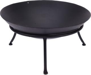 Semineu aer liber cu trepied Ambiance, metal, 16.5x40 cm, negru