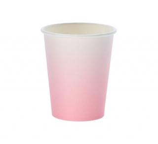 Set 10 pahare Excellent Houseware, hartie kraft, 9x7 cm, 250 ml, roz