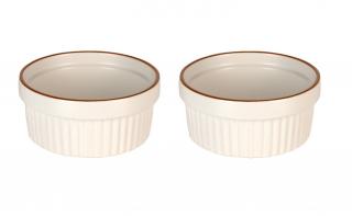Set 2 ramekini Excellent Houseware, ceramica, 11x4.8 cm, alb