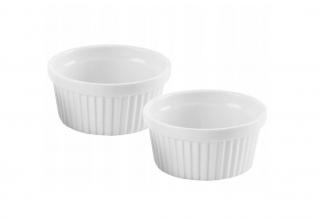 Set 2 ramekini Excellent Houseware, portelan, 11x5 cm, alb
