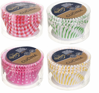 Set 240 forme de briose Excellent Houseware, hartie, 5x3 cm, multicolor