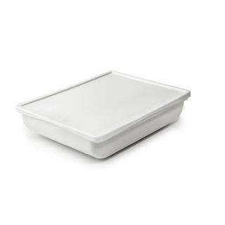 Set 3 piese pentru fainare alimente Ibili, plastic, 27,5x22x5,5 cm, alb gri