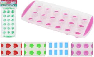 Set 4 forme de gheata Excellent Houseware, silicon, 24x11x2.5 cm, multicolor