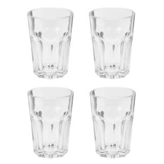 Set 4 pahare Excellent Houseware, sticla, 8x12 cm, 360 ml, transparent