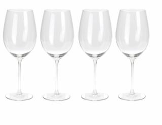 Set 4 pahare vin Excellent Houseware, sticla, 7x24 cm, 540 ml, transparent