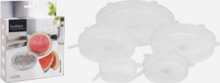 Set 5 capace reutilizabile Excellent Houseware, silicon, transparent