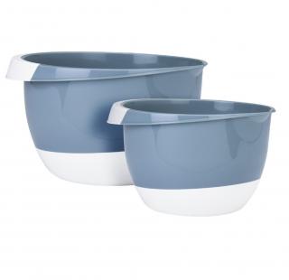 Set doua boluri mixare servire Excellent Houseware, polipropilena, 2 si 3.5 l, albastru