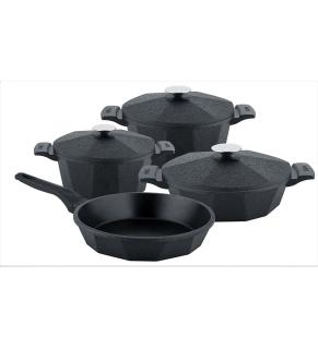 Set oale 7 piese OMS-Dodeca, aluminiu, negru