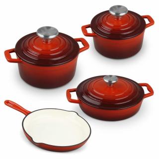 Set oale Carl Schmidt Sohn Xanten Premium Red, fonta, 4 piese, rosu