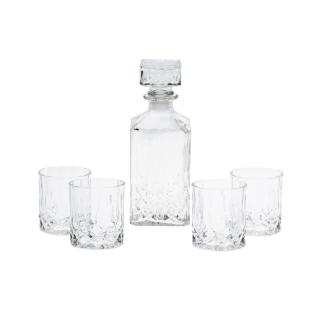 Set servire whiskey Koopman-Atmosfera, sticla, transparent