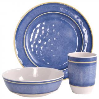 Set vesela Redcliffs, melamina, 12 piese, albastru