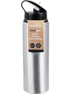 Sticla apa Excellent Houseware, aluminiu, 7x25 cm, 750 ml, gri