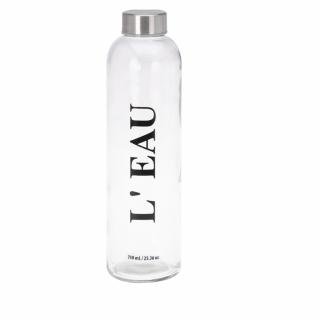 Sticla apa Excellent Houseware-L eau, sticla, 7x25 cm, 750 ml, transparent
