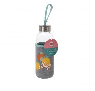 Sticla apa Excellent Houseware, sticla, 6.2x19.2 cm, 400 ml, turcoaz