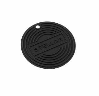 Suport protectie tigai oale Stellar Kitchen, silicon, 13x0.3 cm, negru