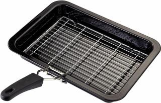 Tava cu gratar Judge Essentials, granit, 35x25x5 cm, negru argintiu