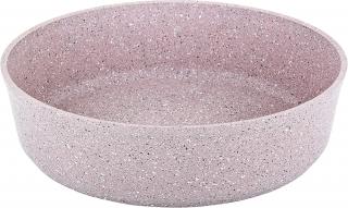 Tava rotunda OMS, aluminiu granit, 30 cm, maro