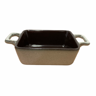 Tava servire Excellent Houseware, ceramica, 13.5x11x5 cm, alb