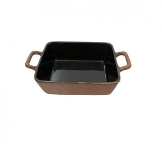 Tava servire Koopman, ceramica, 23.6x15.3x5.6 cm, maro