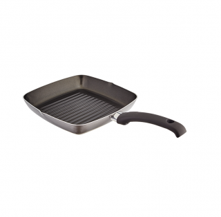 Tigaie grill Judge Everyday, aluminiu, 24x24x4 cm, negru