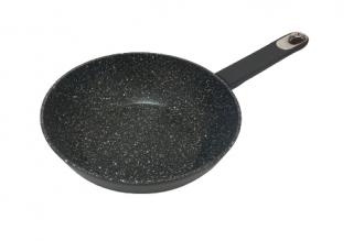 Tigaie wok Carl Schmidt Sohn-Marburg+, aluminiu, 24x7 cm, negru