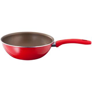 Tigaie wok Judge-Radiant, aluminiu, 43.5x24x11 cm, rosu