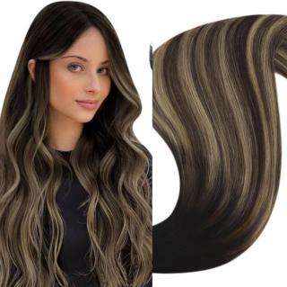 Extensii Clip-on Bronze Suvitate Castaniu Mahon Blond Aluna