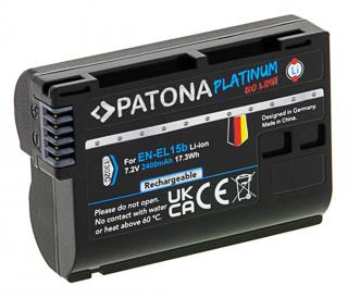 Acumulator Patona Platinum EN-EL15B 2400mAh pentru Nikon D7000 D7100 D600 D610 D800 D800E D810 D850 Z7 V1