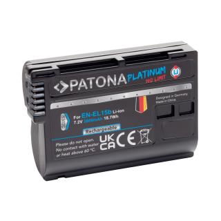 Acumulator Patona Platinum EN-EL15B 2600mAh pentru Nikon D7000 D7100 D600 D610 D800 D800E D810 D850 Z7 V1