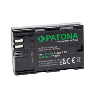 Acumulator Patona Premium LP-E6N 2400mAh  pentru Canon EOS 5D Mark II 5D Mark III 7D Mark II 80D 90D Mark II Mark III