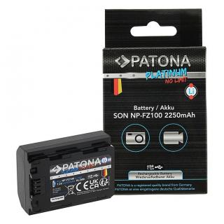 Acumulator tip Sony NP-FZ100 cu port USB-C 2250mAh Patona Platinum