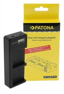 Incarcator Dual LCD USB pentru acumulator JVC BN-VC296G Patona