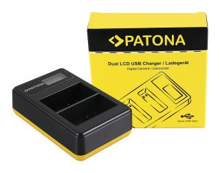 Incarcator Dual USB cu LCD pentru acumulator Nikon EN-EL15 Patona