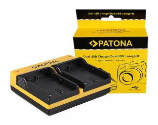 Incarcator Dual USB cu placute pentru acumulator Canon LP-E6 Patona