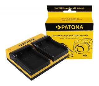 Incarcator Dual USB cu placute pentru acumulator Casio NP-40 Patona